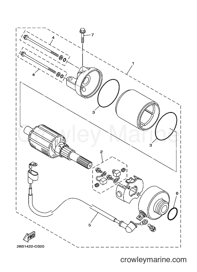 2005 Scooter AT115C - AT115C (2B52) [010] - STARTING MOTOR