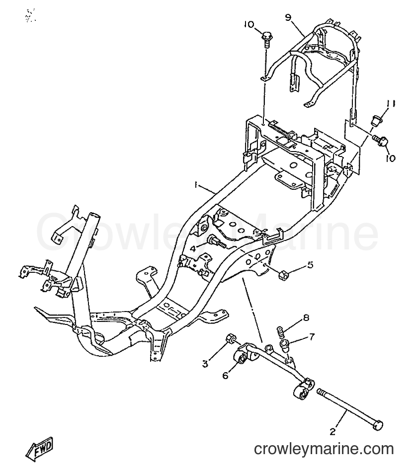 1996 Scooter YA50F - YA50F (4SN2) [999] - FRAME