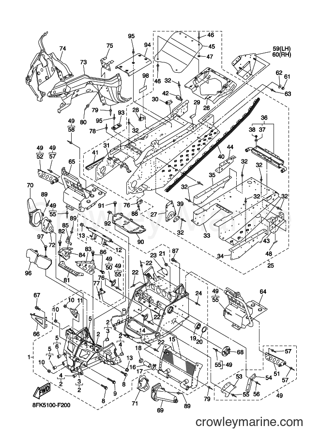 2007 Snowmobile RSV10 - RSV10 (8GE4) [010] - FRAME 2