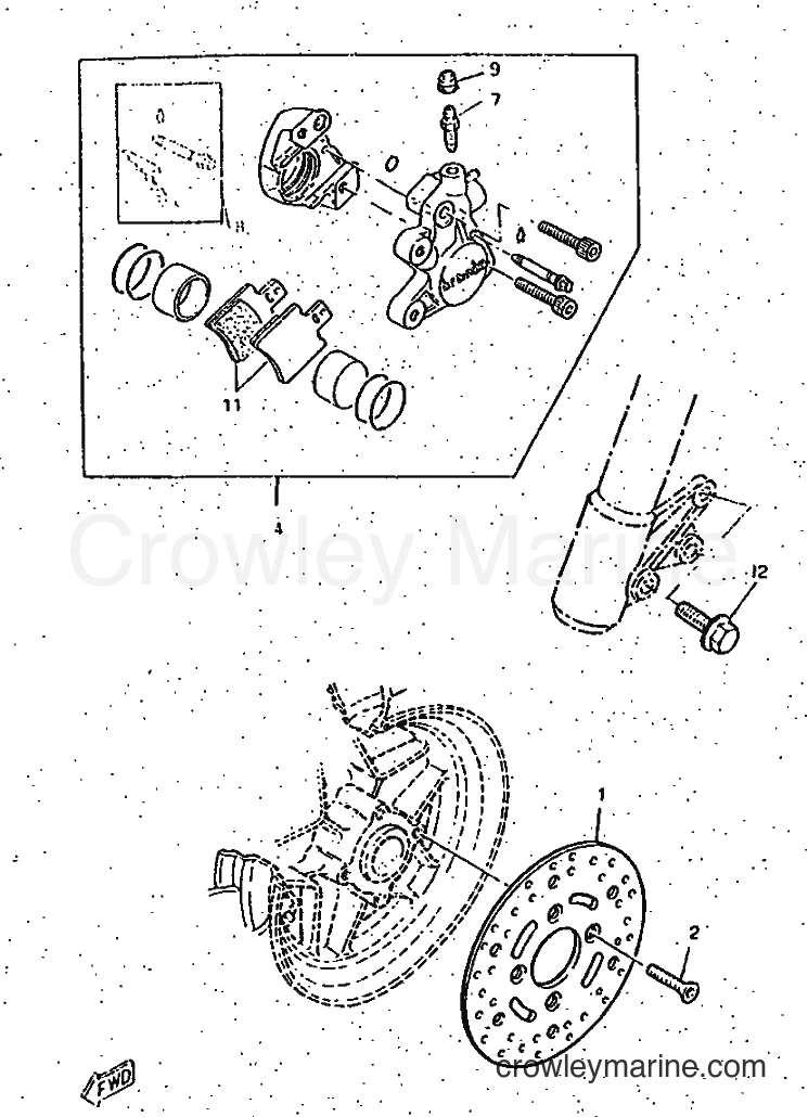 1997 Scooter CW50RS - CW50RS (4TDA) [999] - FRONT BRAKE