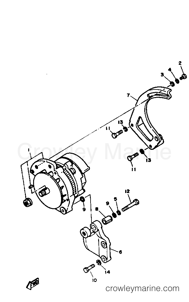 Yamaha Motors V8_5.7_ENGINE_EST - ALTERNATOR