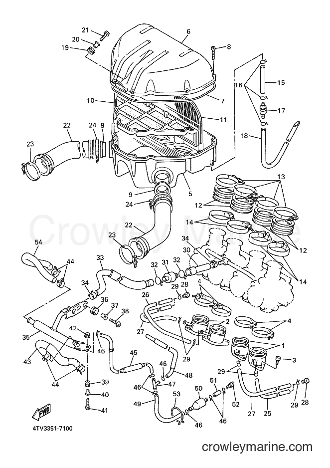2000 Sport Bike YZF600R - YZF600R (4TVA) [010] - INTAKE