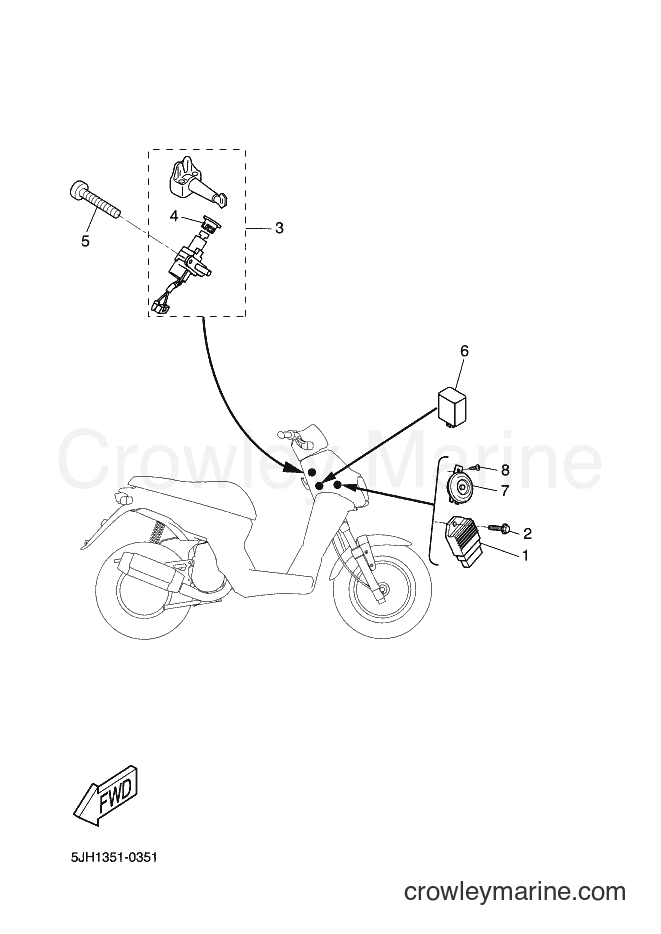 Yamaha Motors EW50 (5WK2) [020] - ELECTRICAL 1