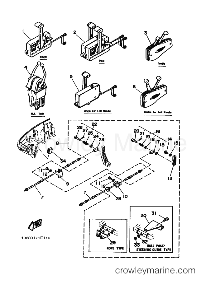 Yamaha Motors 30A (689) [040] - REMOTE CONTROL