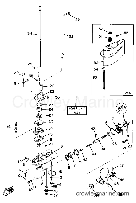 Yamaha Motors 3LG - LOWER DRIVE 1