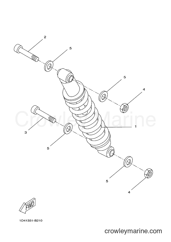2010 Scooter DT50R - DT50R (13C9) [010] - REAR SUSPENSION