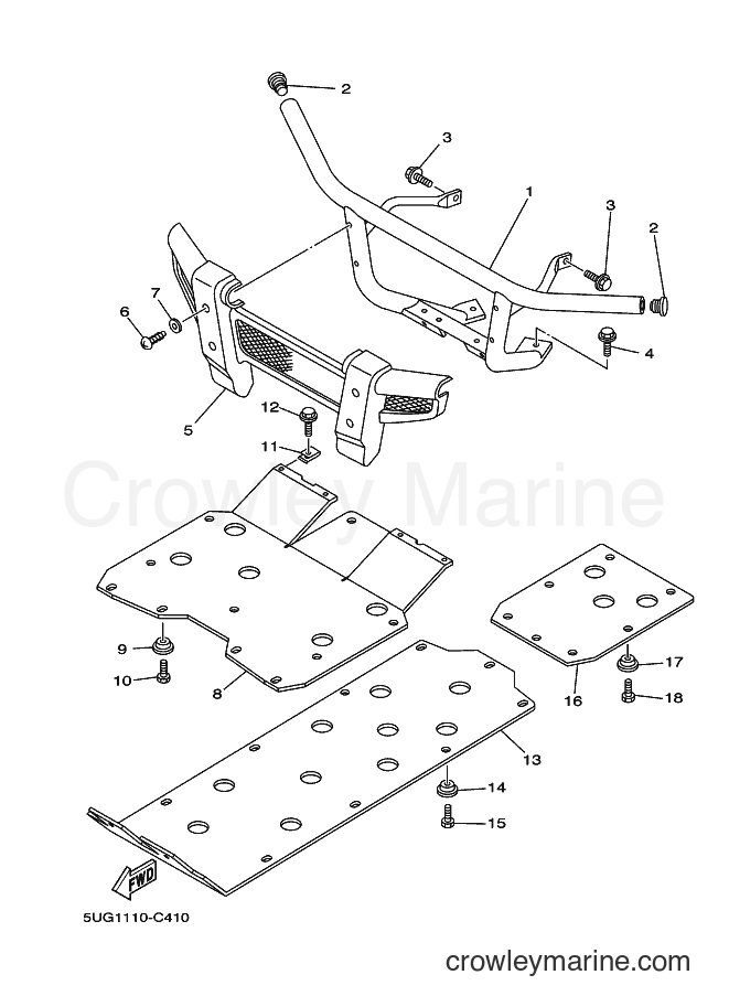 2004 ATV YXR660F - YXR660F (5UG2) [010] - GUARD