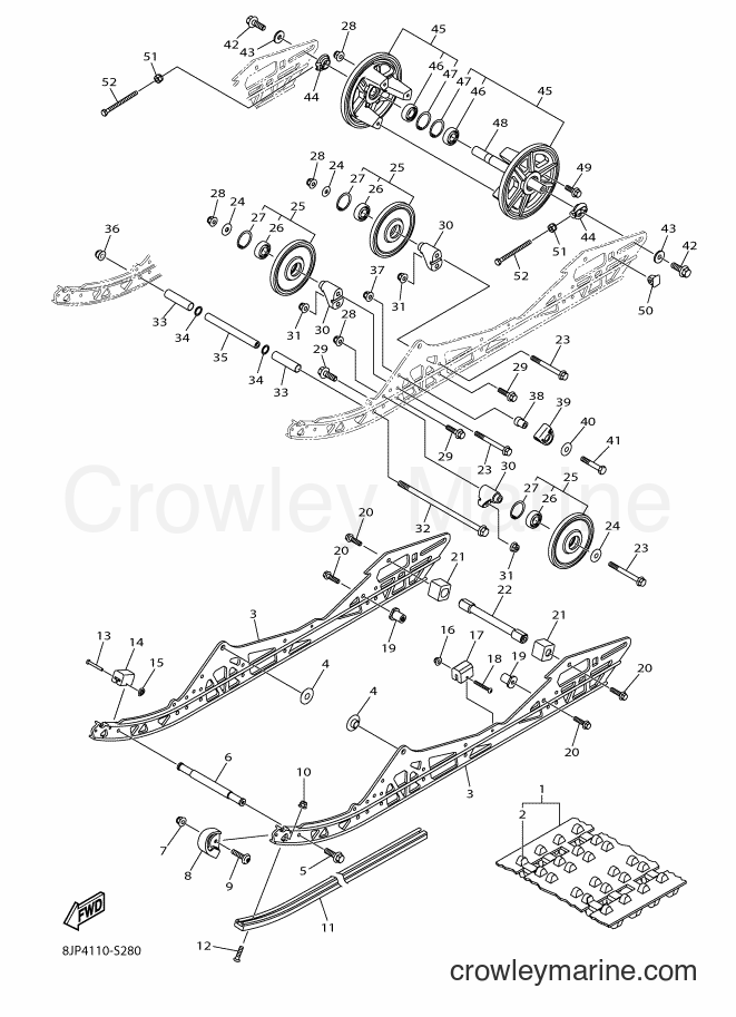 2017 Snowmobile SRV10RS - SRV10RS (8JW5) [010] - TRACK SUSPENSION 1