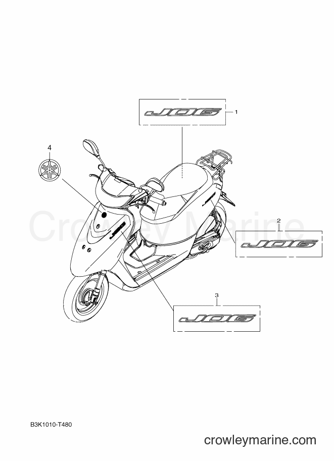 2018 Scooter CEH50 - CEH50 (B3K1) [010] - GRAPHIC & EMBLEM