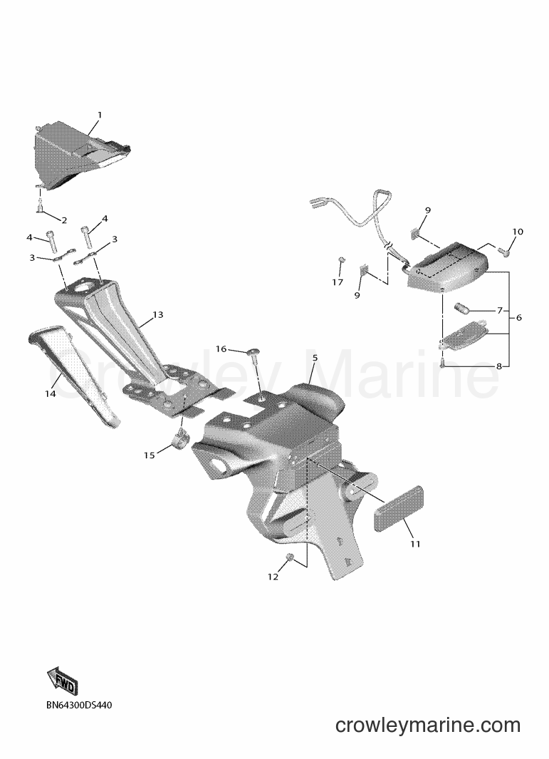 2017 Sport Bike YZF600 - YZF600 (BN64) [060] - TAILLIGHT