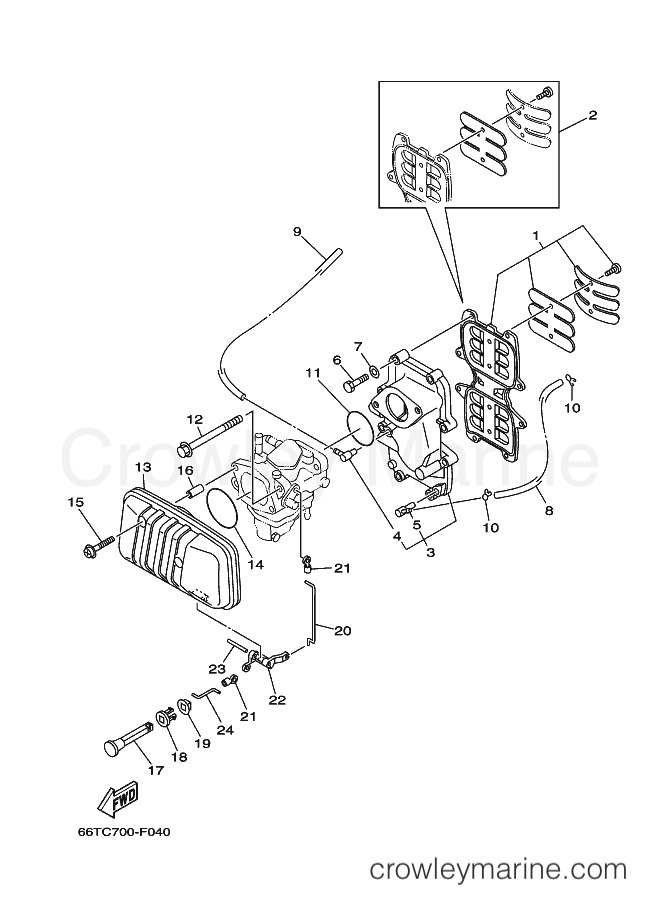 Yamaha Motors E40XMHS (66TC) [200] - INTAKE