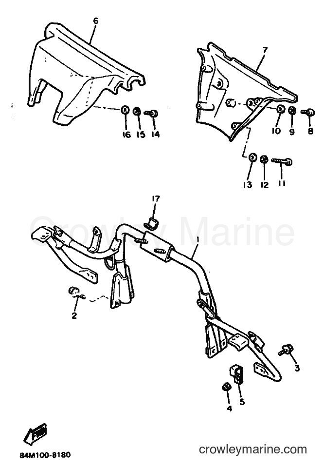 Yamaha Motors EX570BS8 (84N0) [020] - STEERING GATE
