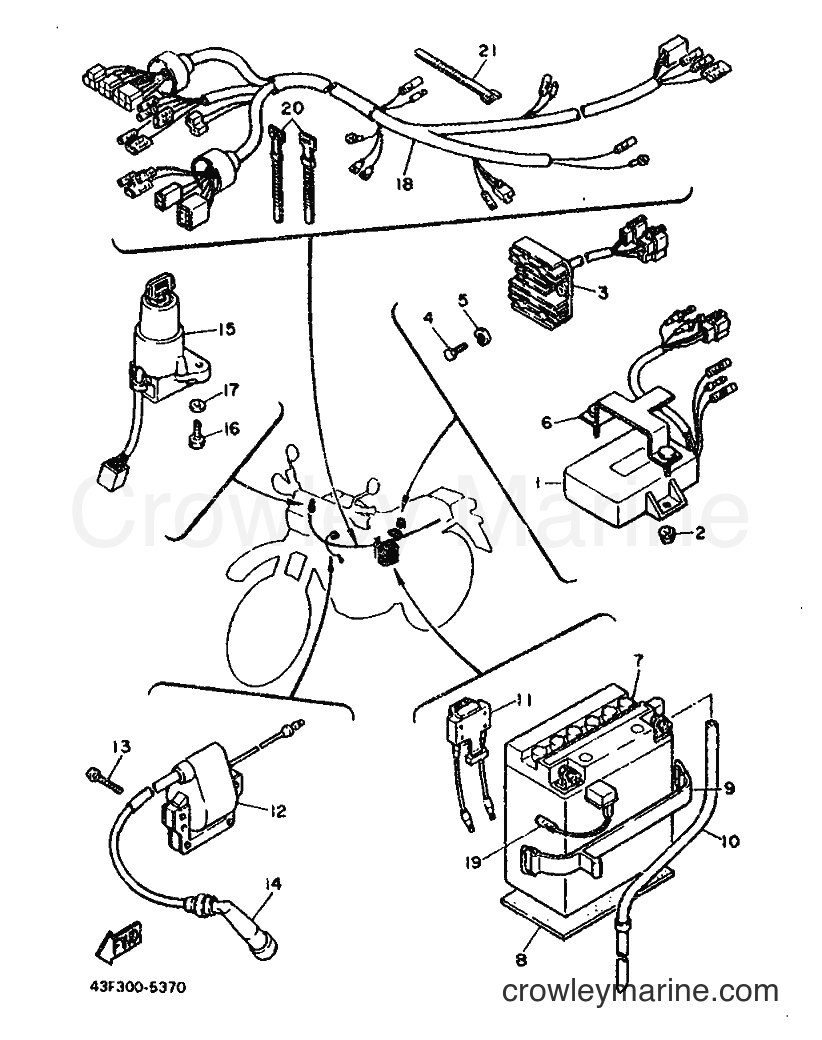 1986 Dirt Bike XT600 - XT600 (43F) [999] - ELECTRICAL 1