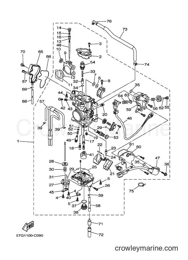 2004 ATV YFZ450 - YFZ450 (5TG5) [010] - CARBURETOR