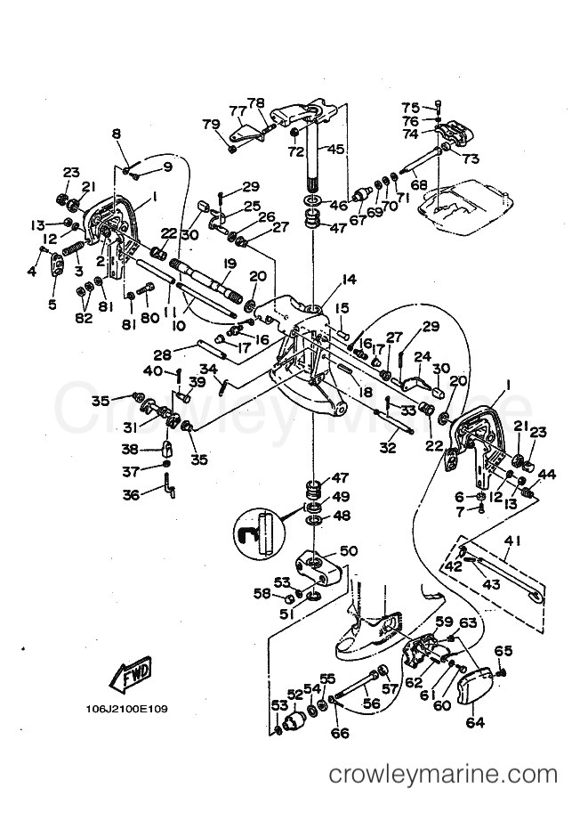 Yamaha Motors 70CE (6J2) [010] - BRACKET 1