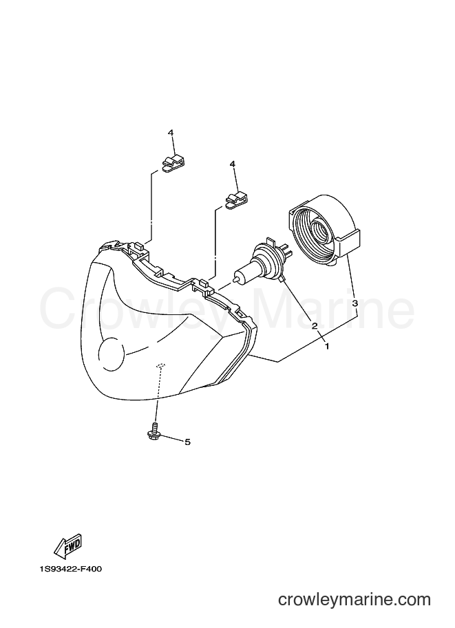Yamaha Motors T135SEC (1S97) [010] - HEADLIGHT