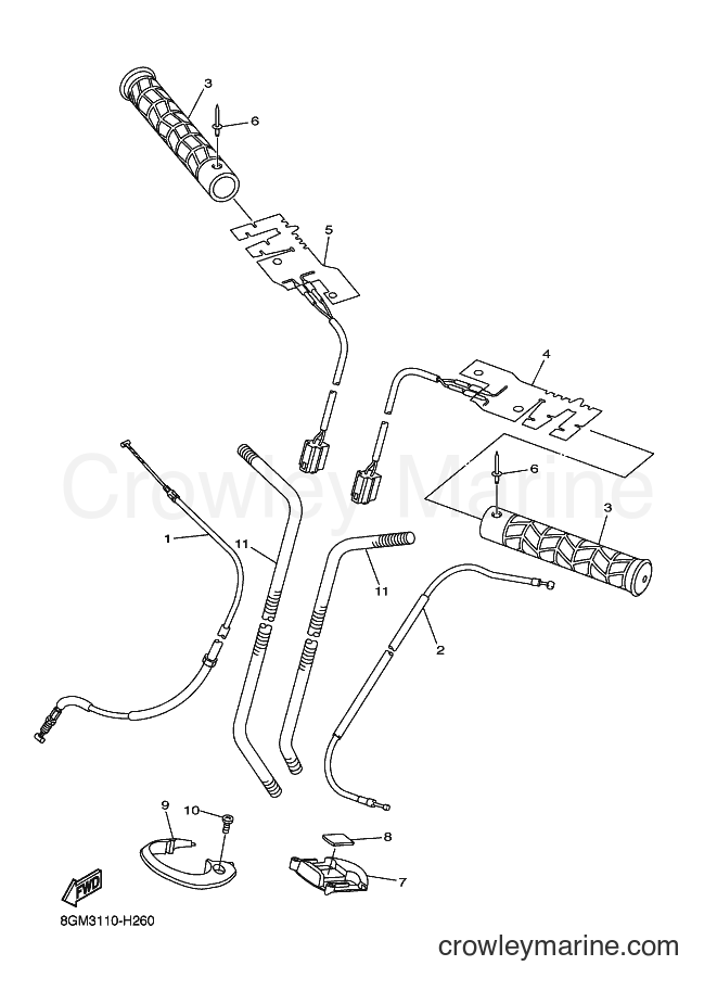 Yamaha Motors RS10ST (8HD3) [020] - CONTROL CABLE