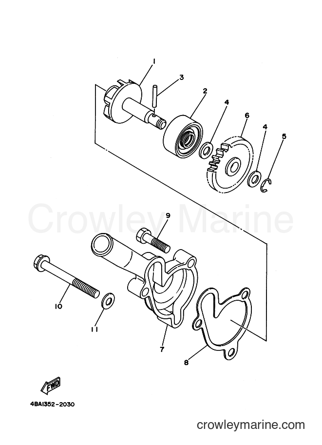 2000 Scooter DT50LC - DT50LC (3UN7) [010] - WATER PUMP