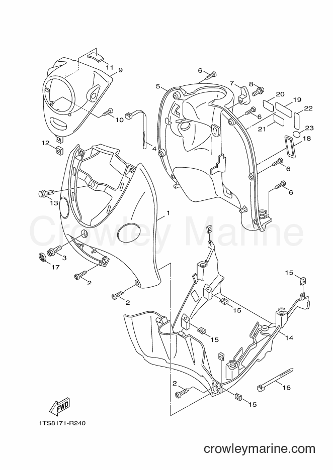 Yamaha Motors XC50 (1TSC) [010] - LEG SHIELD