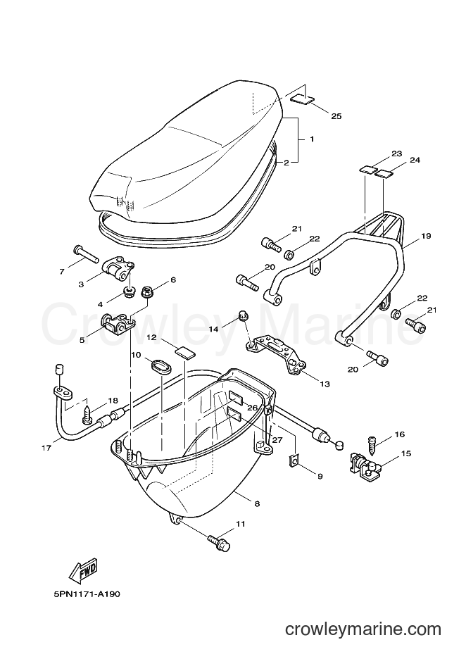 Yamaha Motors YW50 (5PN2) [010] - SEAT
