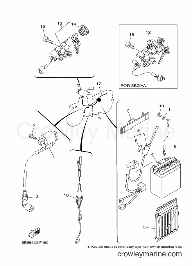 Yamaha Motors T110SE (5B99) [010] - ELECTRICAL 1