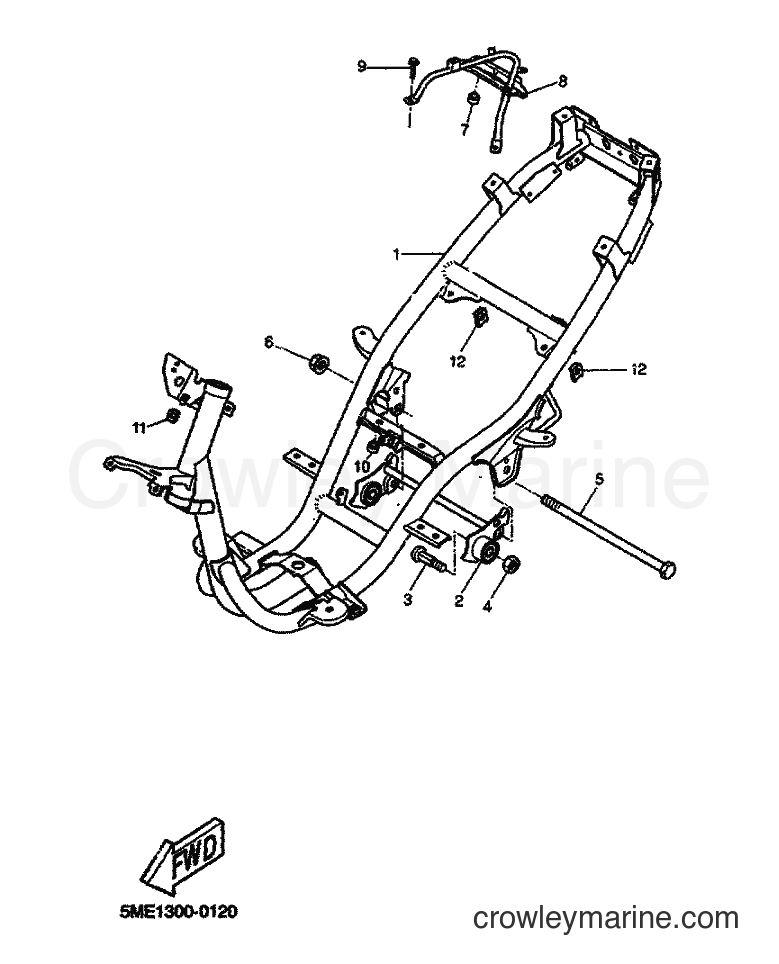 2000 Scooter YQ100 - YQ100 (5ME1) [060] - FRAME