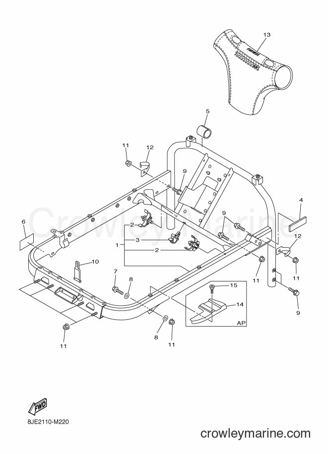 Yamaha Motors VK10D (8JE5) [030] - STEERING GATE