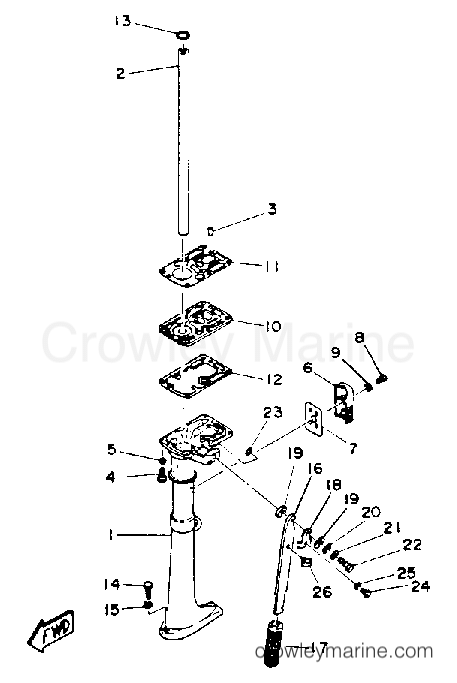 Yamaha Motors 2MSHR - UPPER CASING
