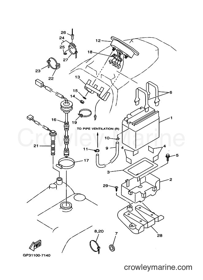 Yamaha Motors WVT760V (GP34) [010] - ELECTRICAL 2