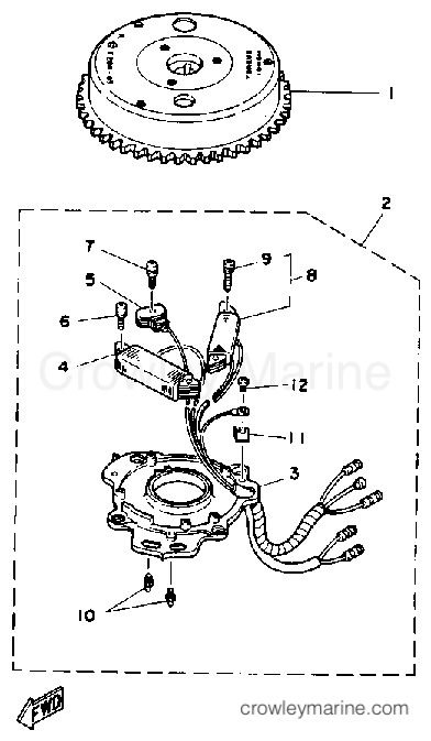 Yamaha Motors 15ELD - CDI MAGNETO (9.9E 15E)