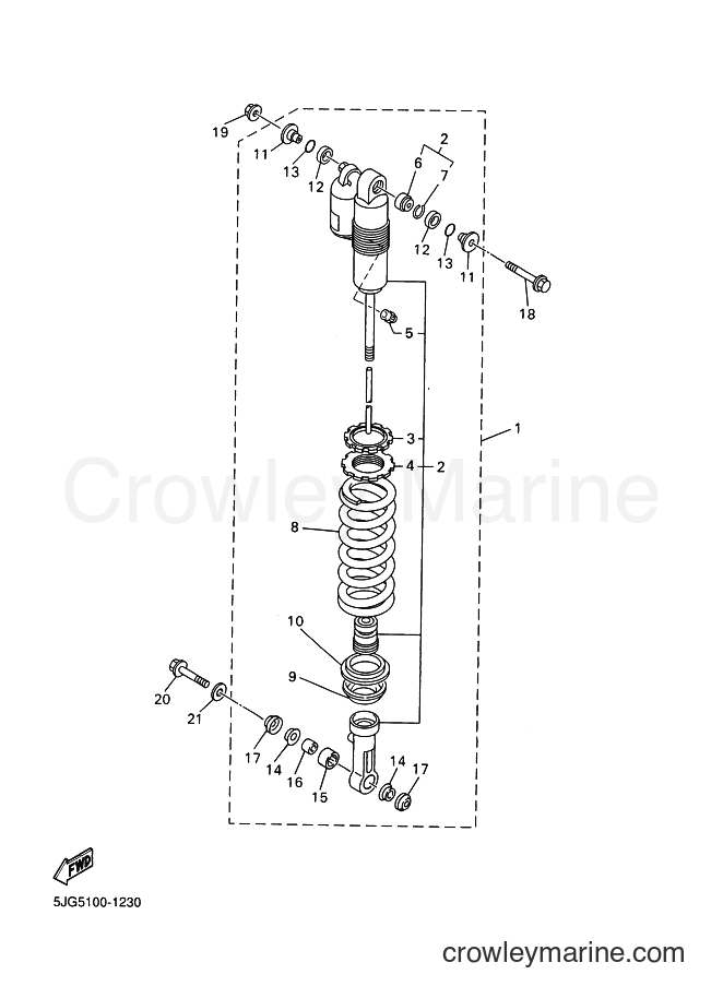 Yamaha Motors YZ426F (5JG6) [100] - REAR SUSPENSION