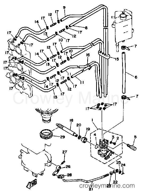 Yamaha Motors V6EXCELLF - OIL PUMP