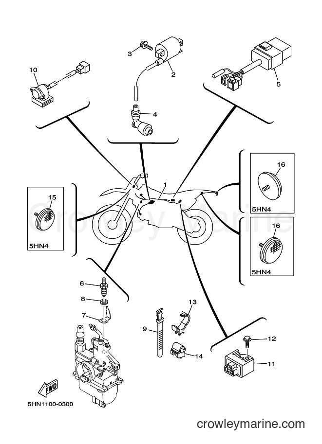 2000 Dirt Bike TTR90 - TTR90 (5HN3) [050] - ELECTRICAL 1