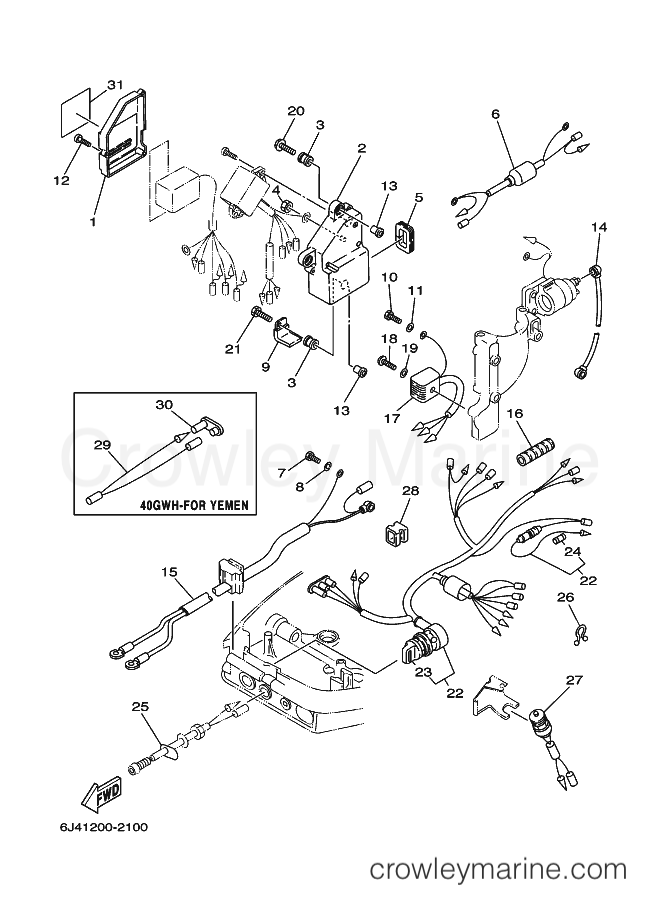 Yamaha Motors E40JMHL (6J42) [110] - ELECTRICAL 2