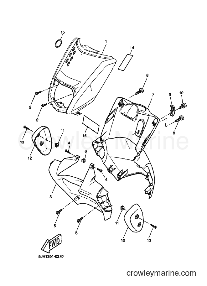 2000 Scooter EW50 - EW50 (5JH1) [020] - LEG SHIELD
