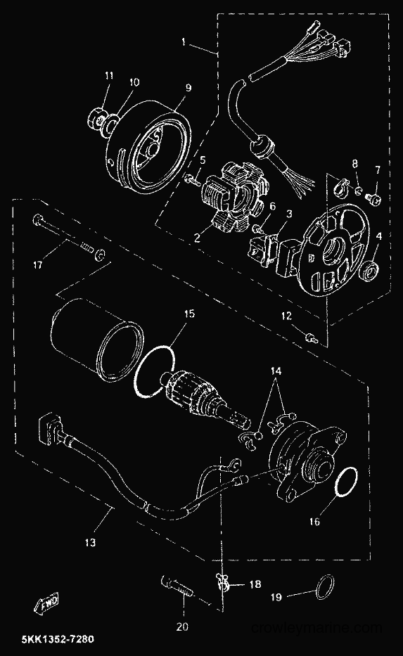 1999 Scooter YN100 - YN100 (5KK1) [99A] - GENERATOR