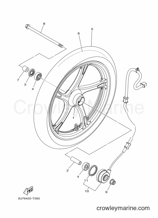 2018 Street Bike LNB125 - LNB125 (BJ76) [010] - FRONT WHEEL