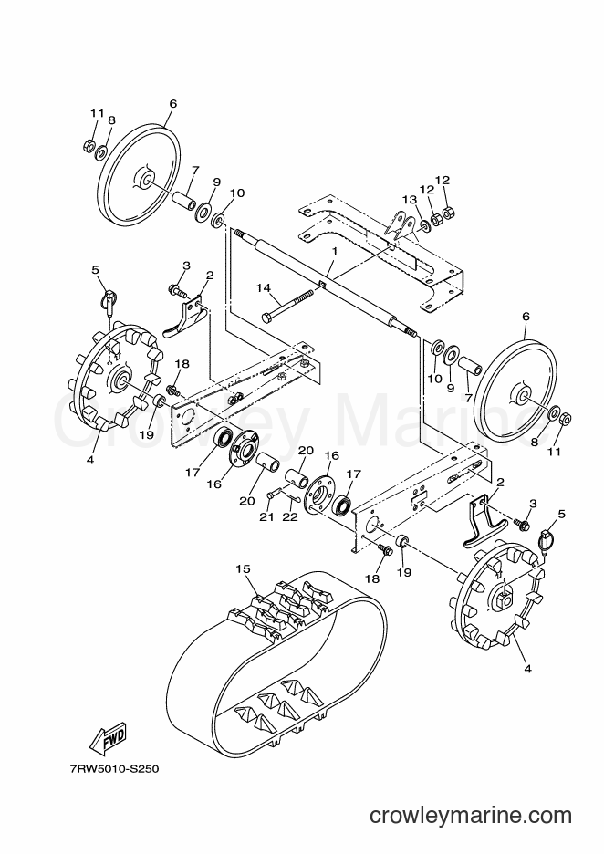 2017 Snowblower YT1070 - YT1070 (7RW5) [010] - TRACK & SPROCKET WHEEL