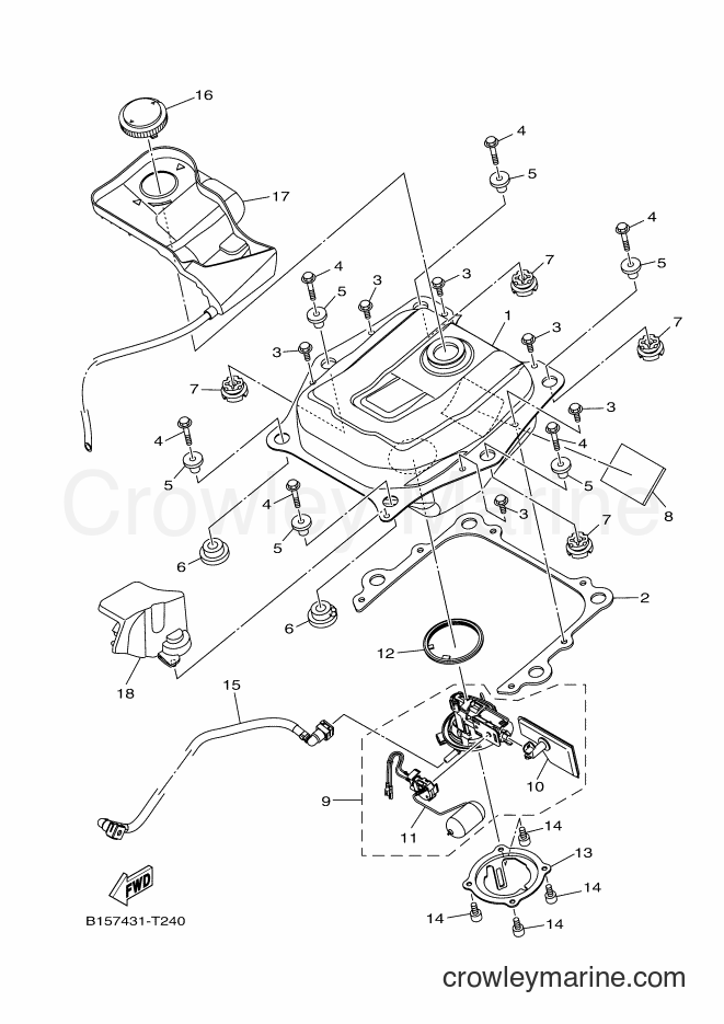 2018 Scooter T150 - T150 (2NDG) [010] - FUEL TANK