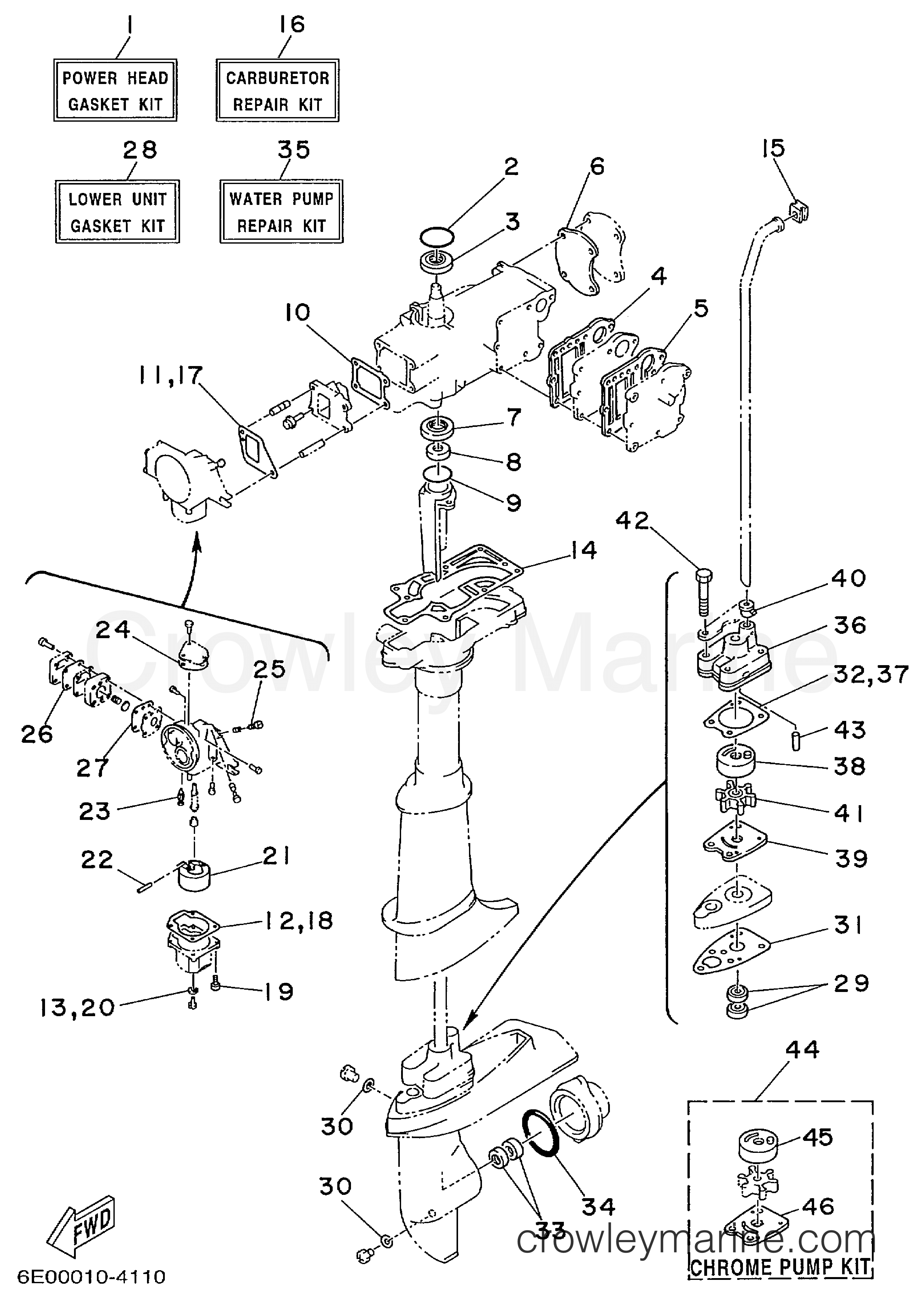 Yamaha Motors 5MSHX - REPAIR KIT