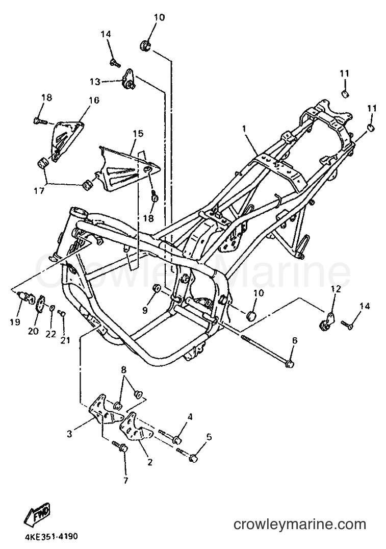 Yamaha Motors XJ600N (4MB2) [999] - FRAME