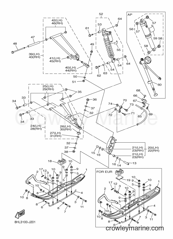 2010 Snowmobile RFX10ST2 - RFX10ST2 (8HL4) [010] - SKI
