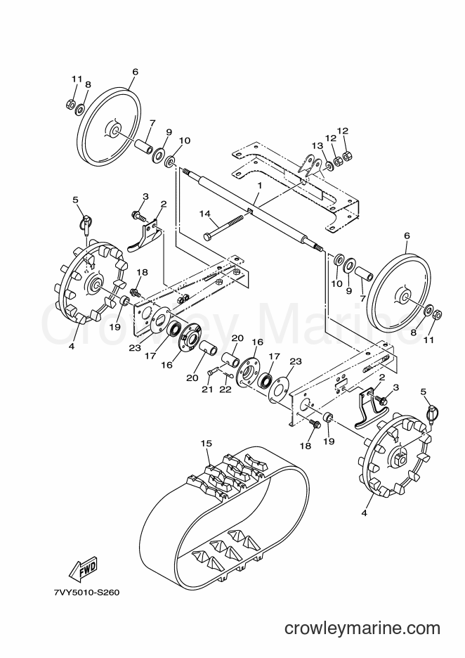 2017 Snowblower YS860 - YS860 (7VY5) [010] - TRACK & SPROCKET WHEEL