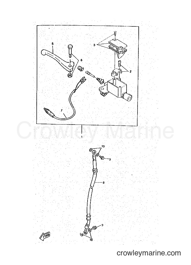 1998 Scooter CW50RSX - CW50RSX (5AY3) [999] - FRONT MASTER CYLINDER
