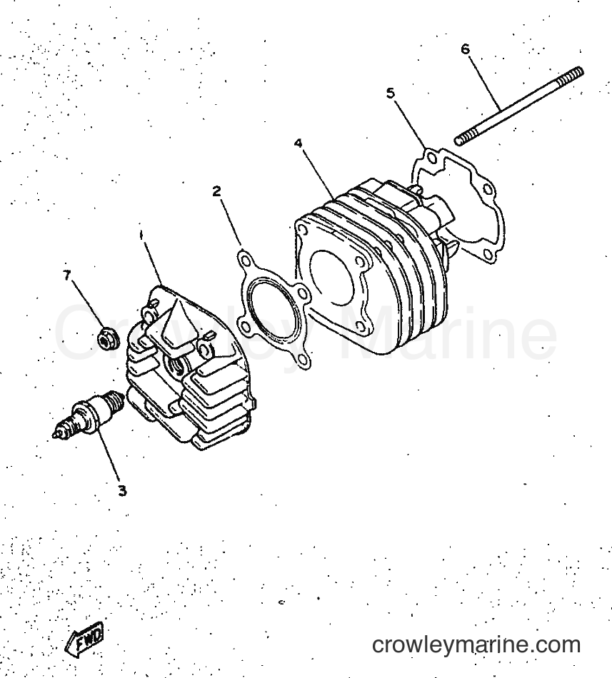 1998 Scooter YN50 - YN50 (5BV1) [010] - CYLINDER