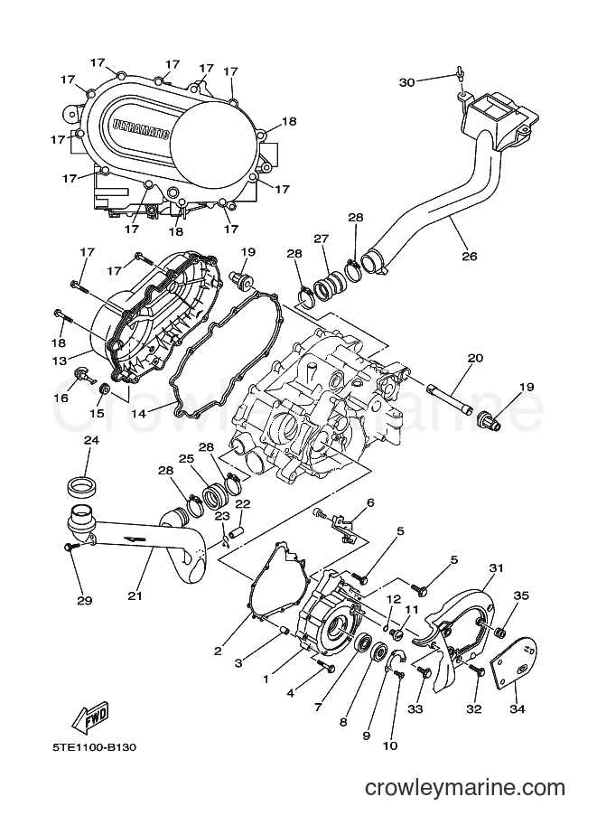 2003 ATV YFM400FWAN - YFM400FWAN (5TE2) [010] - CRANKCASE COVER 1