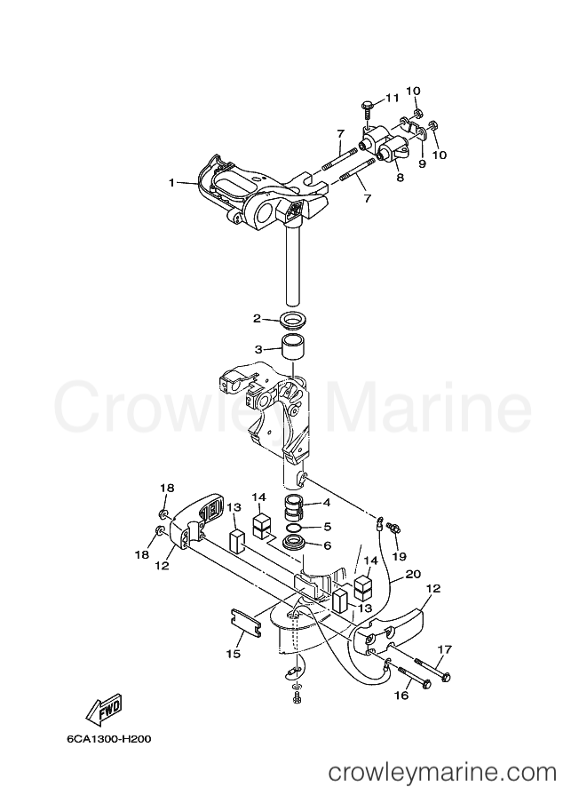 Yamaha Motors F9.9HMHS (6CA5) [120] - BRACKET 2