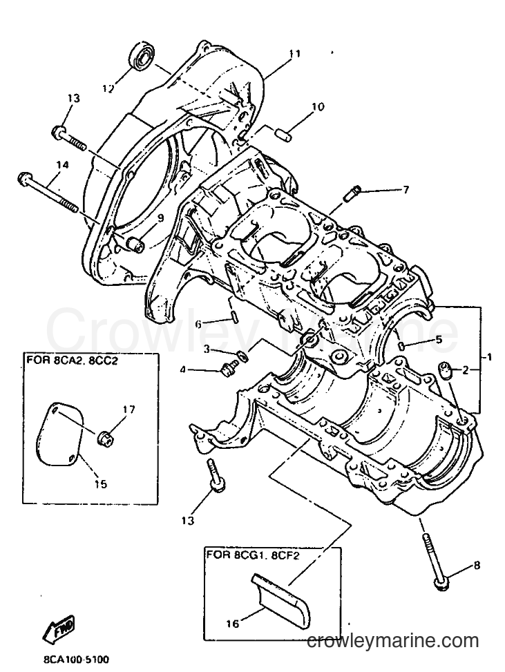 Yamaha Motors VX600ST (8CC2) [999] - CRANKCASE