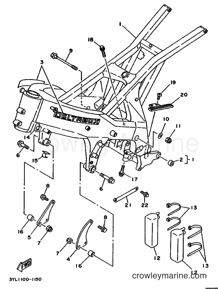Yamaha Motors TZ250 (3YL1) [999] - FRAME