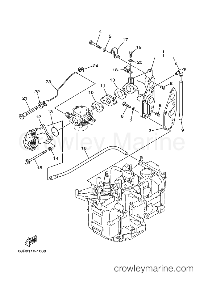 Yamaha Motors T8MHA (69G2) [080] - INTAKE